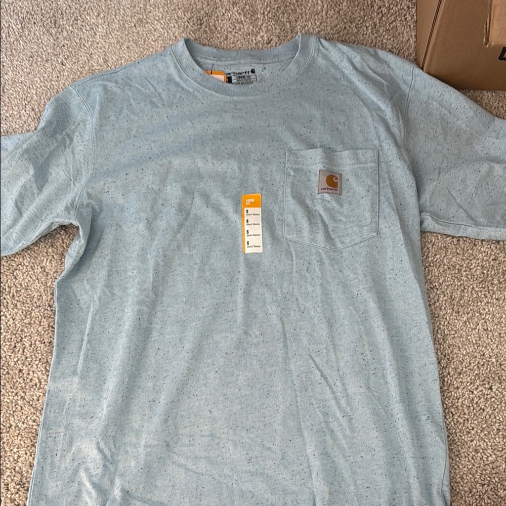 Carhartt Blue Short Sleeve Tee Casual Comfort